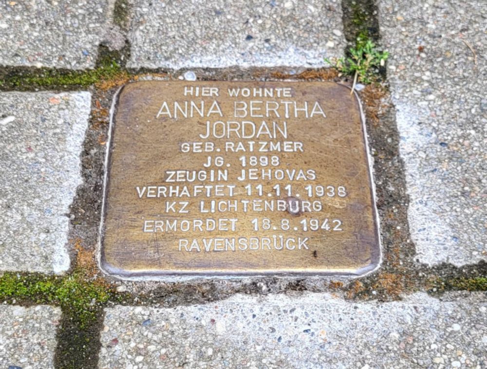 Stolperstein: Anna Bertha Jordan in Magdeburg