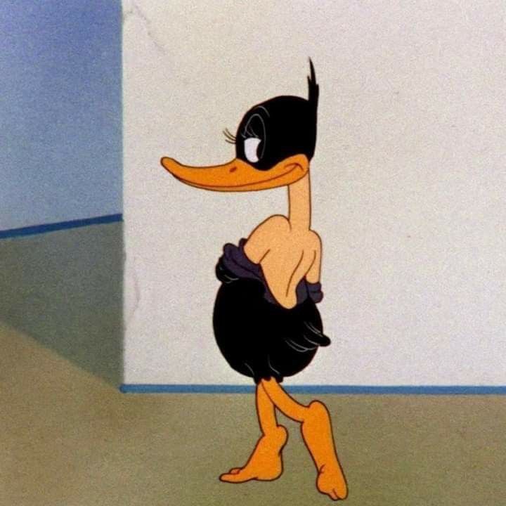 daffy duck walking all sexy like meme