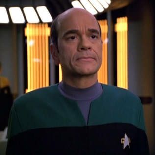 Picture of the the holographic doctor from the TV series Star Trek: Voyager 