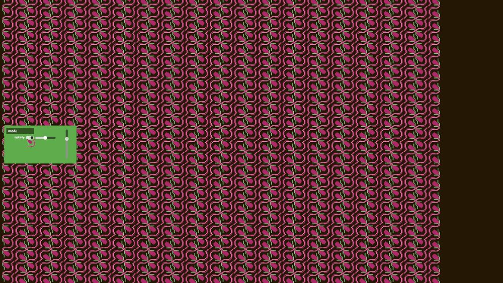 another pattern with a denser, dark pink motif