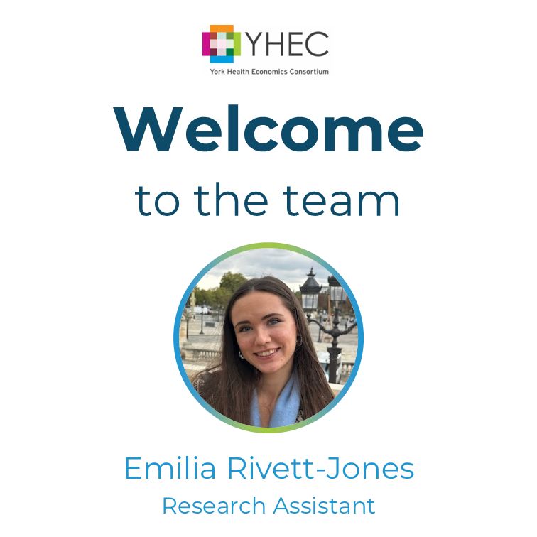 The YHEC logo appears along with a photo of Emilia Rivett-Jones with the wording "Welcome to the team, Emilia Rivett-Jones, Research Assistant"