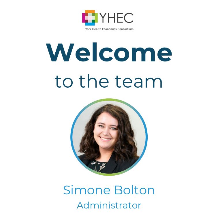 The YHEC logo appears along with a photo of Simone Bolton with the wording "Welcome to the team, Simone Bolton, Administrator"