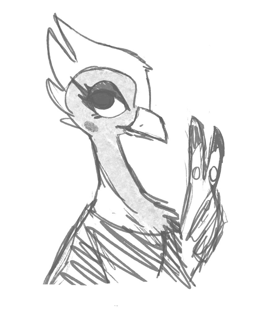 Phoebe giving a peace sign 