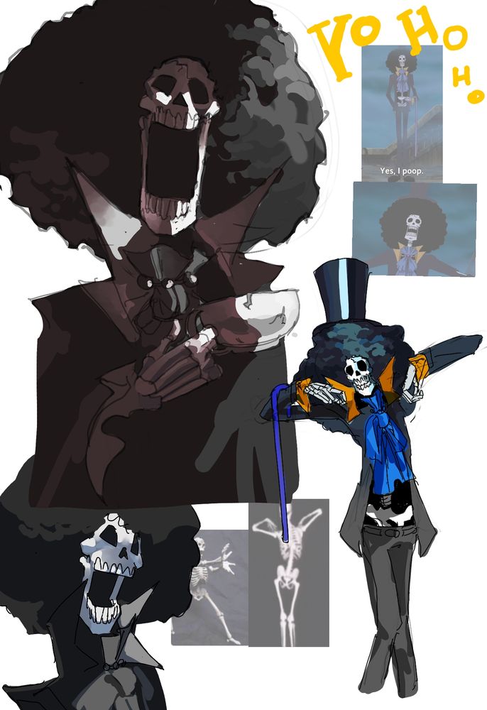 Brook from one piece (Thriller bark arc)
random sketches and doodles made on magma about a few months ago

Please be respectful, don't repost, edit or use any of my works without direct permission from me.