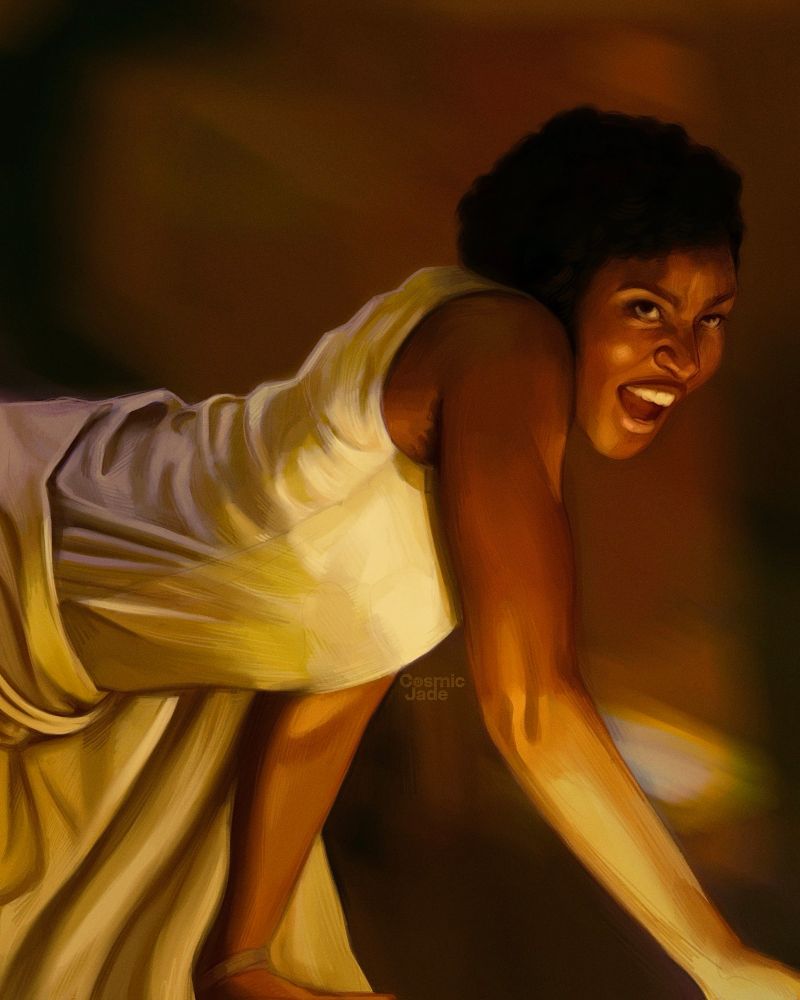 digital painting on Pearline from Sinners