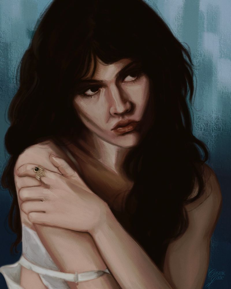 digital portrait of Sophie Thatcher
