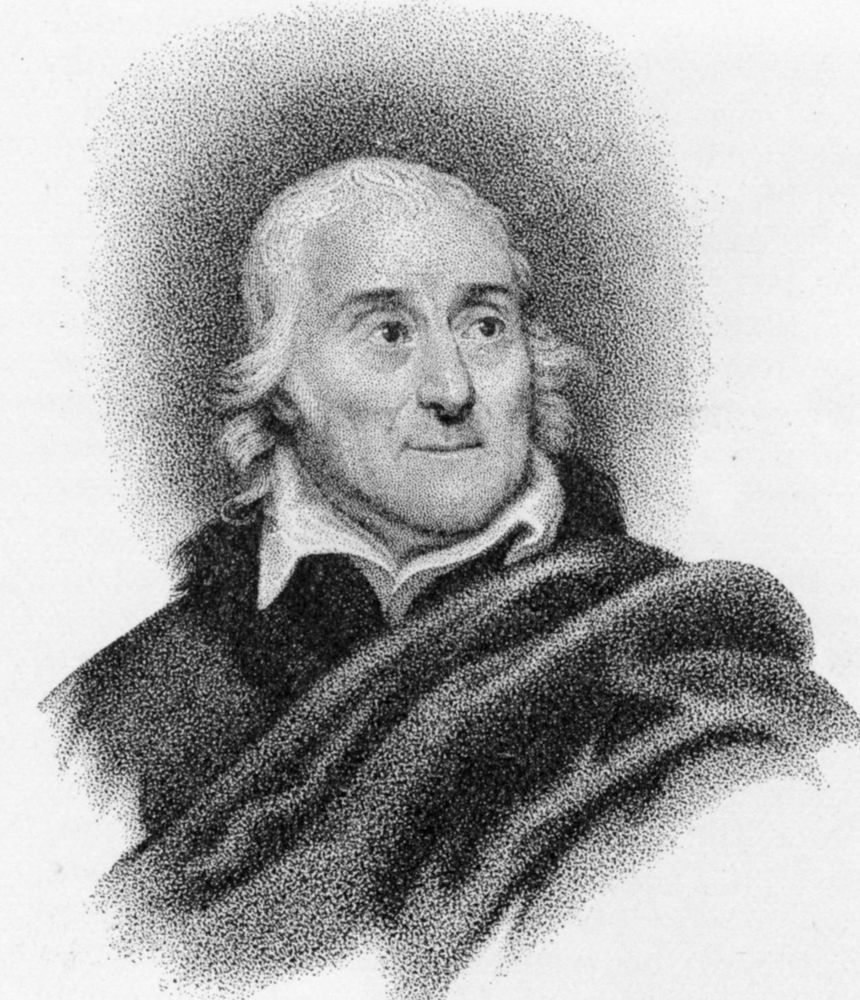 engraving  print of Lorenzo Da Ponte in approximately 1822, engraved by Michele Pakenino from a painting by Nathaniel Rogers