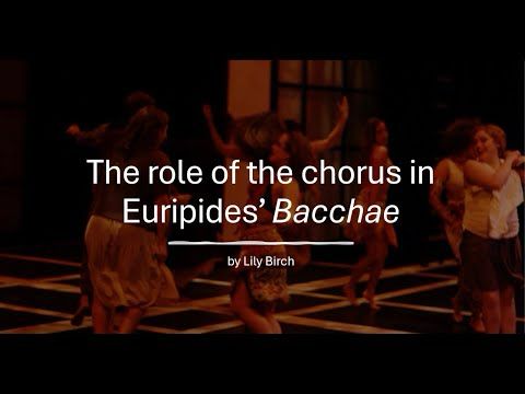 The chorus in Euripides' Bacchae