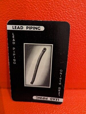 Image of lead piping card from Cluedo board game.