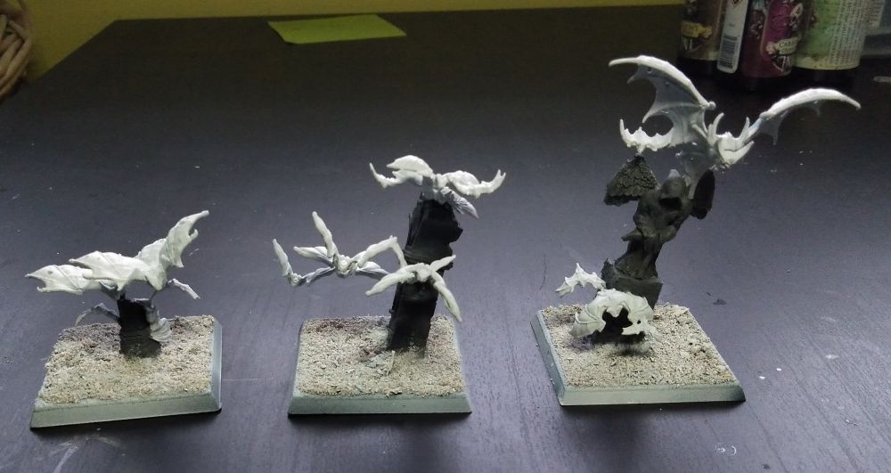 The last three bases on closeup.