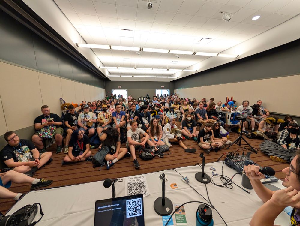 Panel room for the Furbanism and Transit Panel on Friday at Anthrocon 