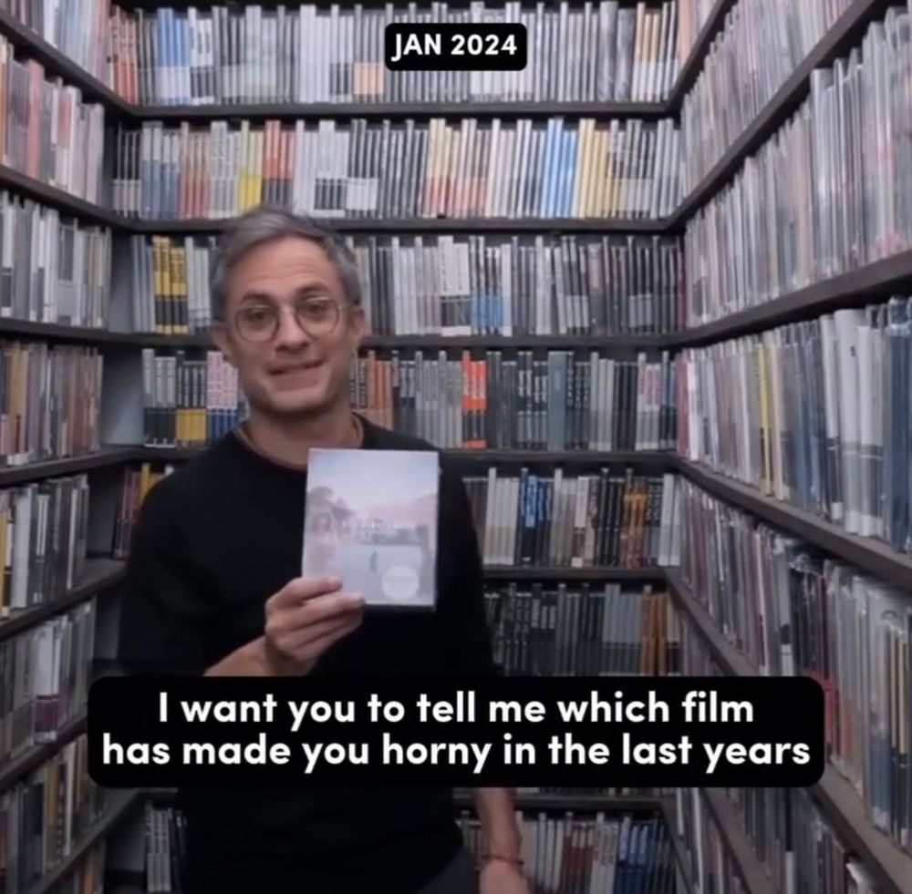 Gael Garcia Bernal in the Criterion Closet, speaking of Y Tu Mama Tambien, "I want you to tell me which film has made you horny in the last years."