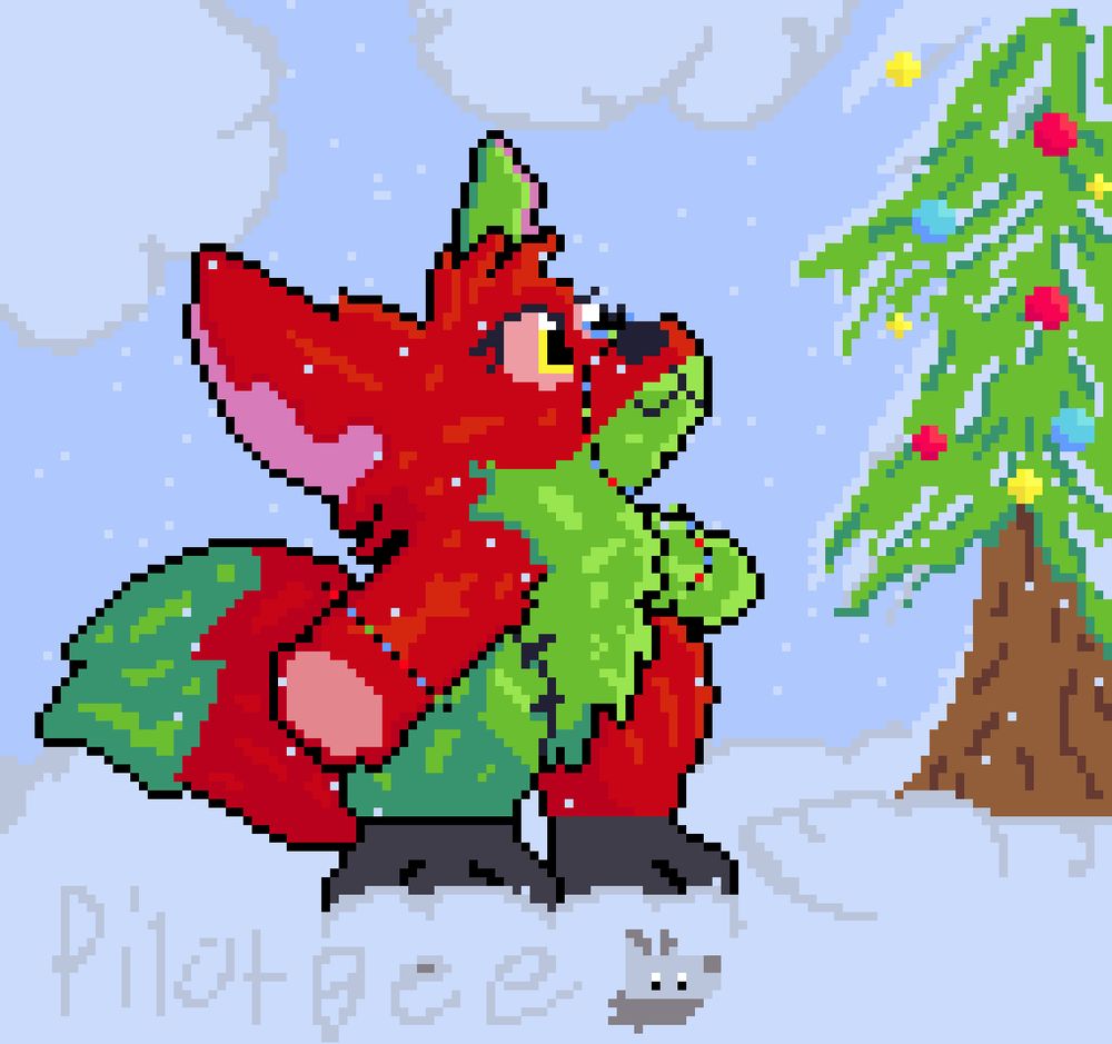 Mazy attached her christmas parts