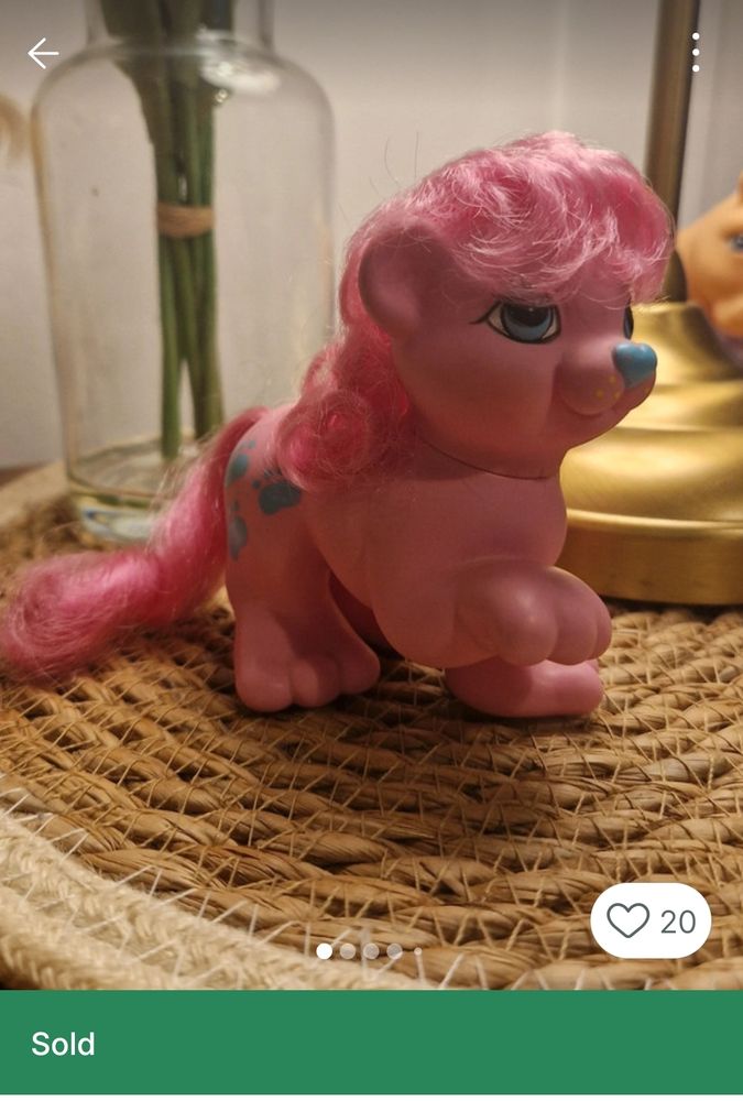 A screenshot of a Vinted listing for a My Little Pony Animal Friends Kingsley Lion toy. It is marked "SOLD" because I have purchased him and he is mine eheheheh