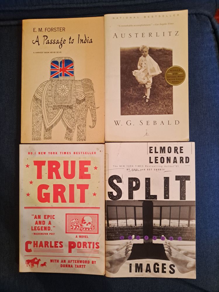 A passage to India, austerlitz, true grit, split images
