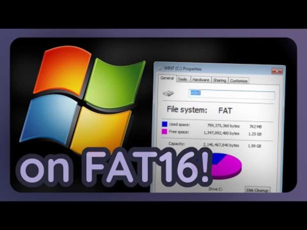 Windows 7 on FAT16