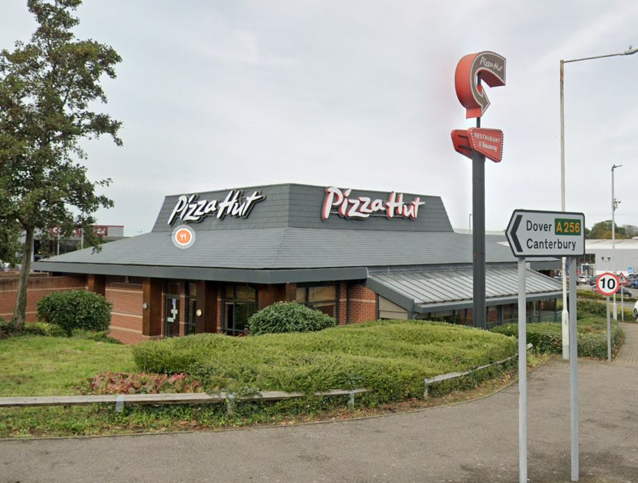 Pizza Hut building.