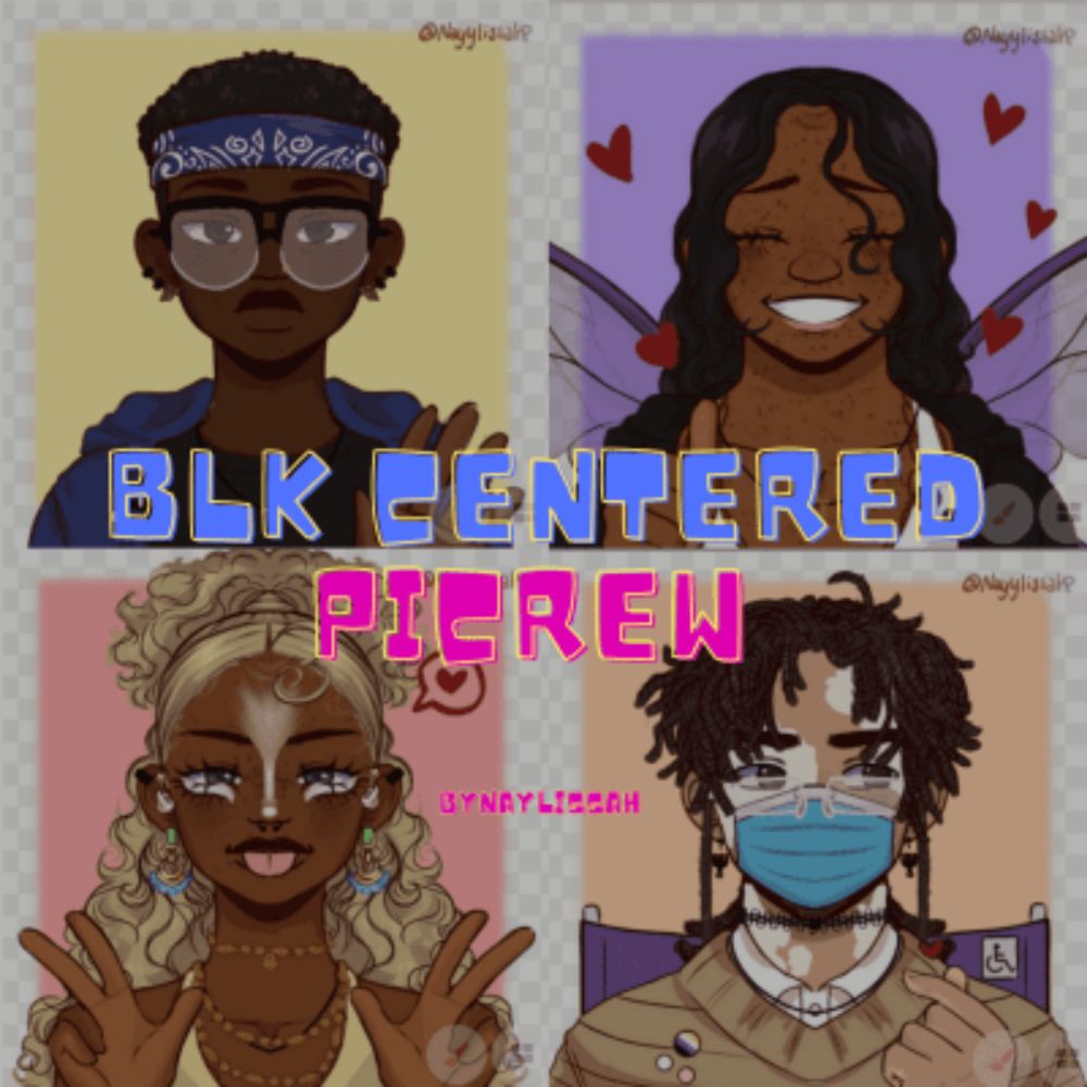 Black Centered Picrew <3