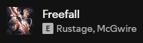 screenshot of song Freefall by Rustage and McGwire on spotify
