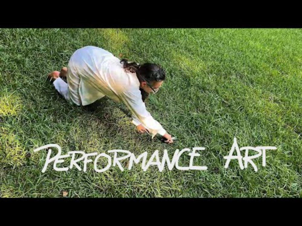 "Mowing the Grass", a Performance Art Piece by Rachael Padilla