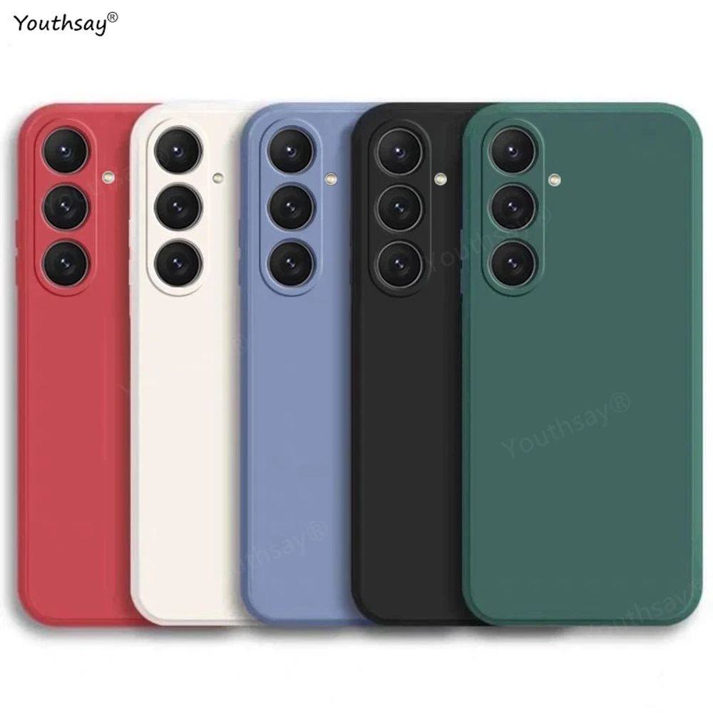 For Samsung Galaxy M55 Case Cover Samsung Galaxy M55 Funda Coque Soft Original Liquid Silicone TPU Back Case For Samsung M55 5G