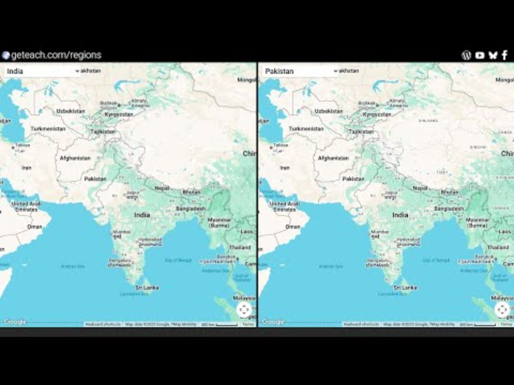 Same Map, Different Boundaries | Google Maps Regional Differences