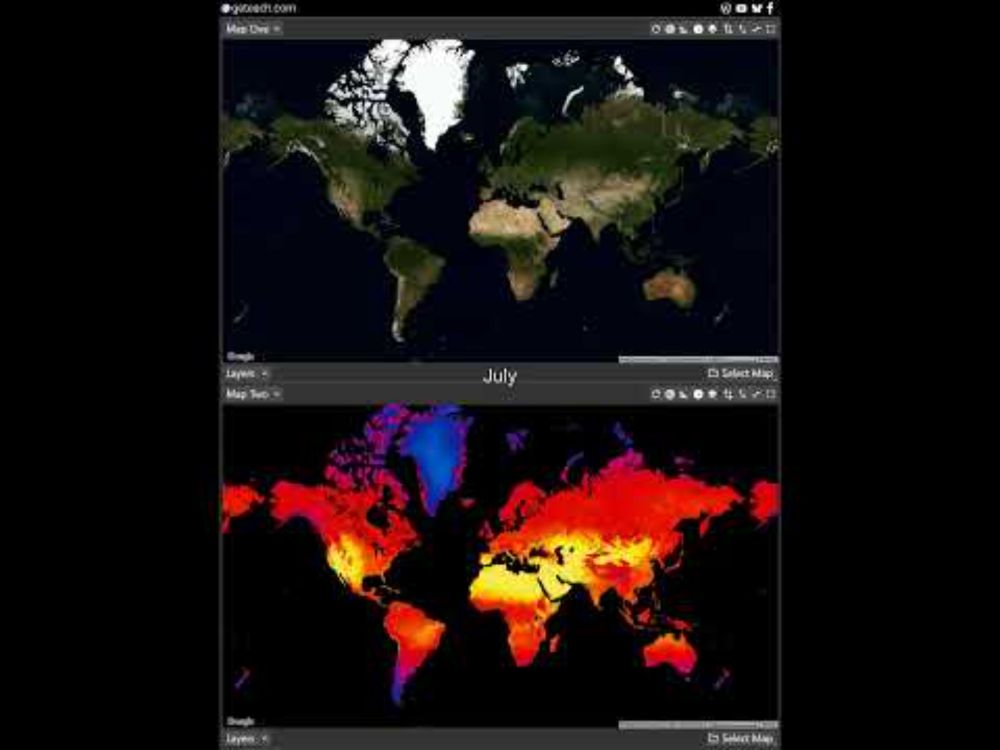 Earth’s Monthly Changes | Blue Marble & Temperature Maps #geography #googlemaps #earthscience