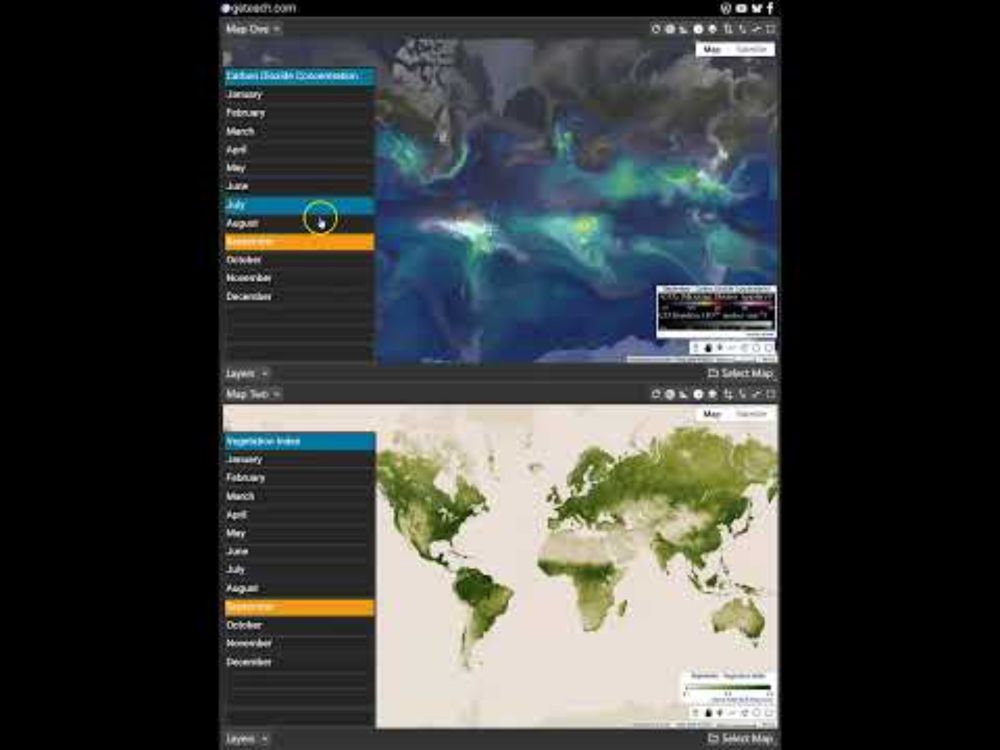 Where Does Carbon Go? Watch It Move Across the Globe —#GeographyEducation #Geteach #GoogleMaps