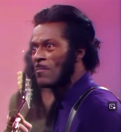 Chuck Berry staring motherfuckerly.