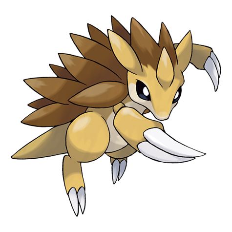 Sandslash pode escavar e limpar sujeira. Suas garras também ajudam a remover detritos, perfeito para ajudar na faxina!