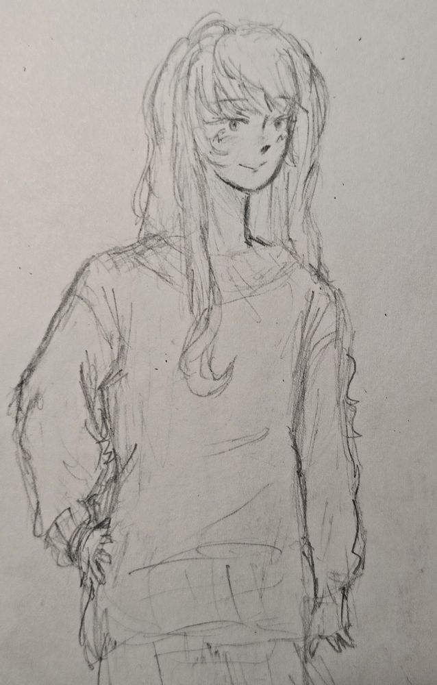 mizuki. how i love you with your hair down.. and in a big ol' sweater.. 
