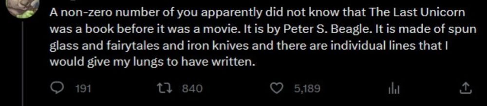 A screencap of one of Ursula's old tweets where she says 