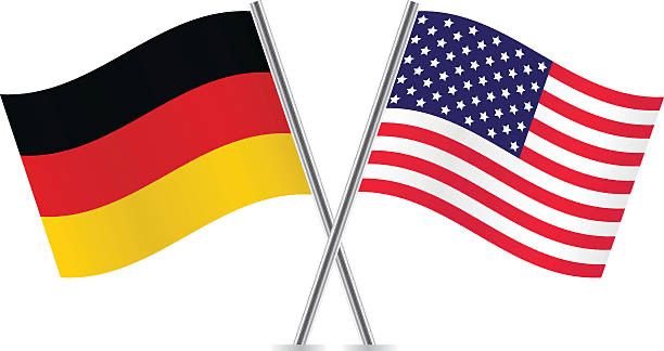 German and US flags