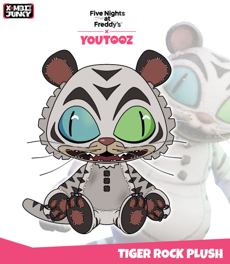 Youtooz plush concept of that feral little baby Tiger Rock Plush from FNAF HW2!