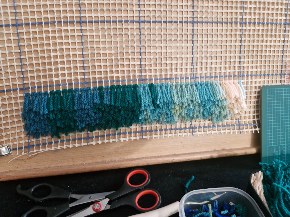 Start of a new latch hook project