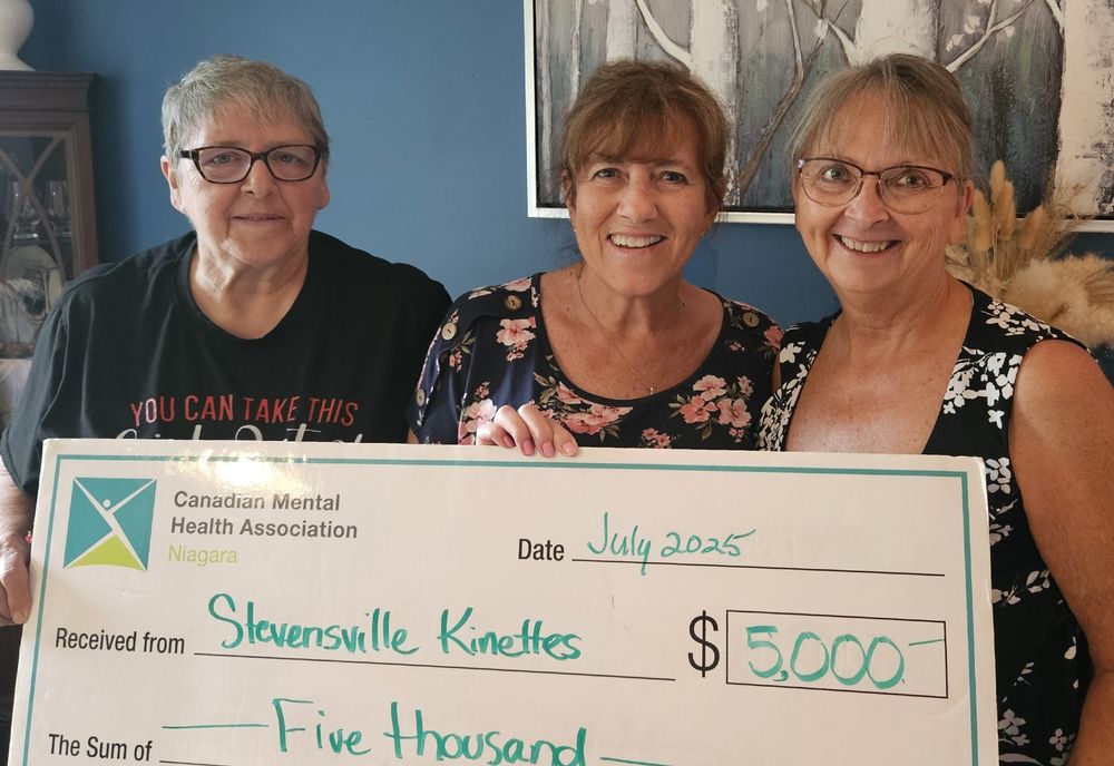 image of $5,000 cheque presentation