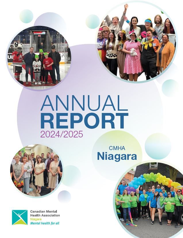 image of cmha niagara's front cover of annual report