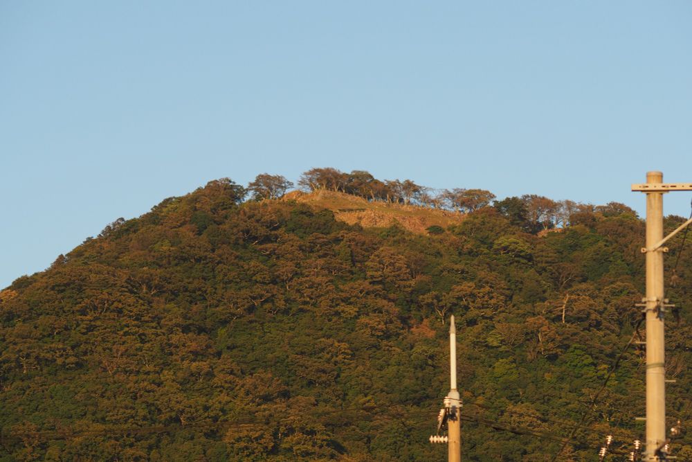 久松山山頂付近、16時33分