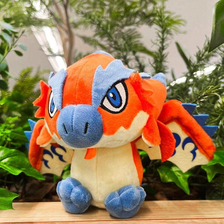 A plushie of a Rathalos from Monster Hunter.