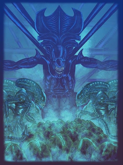 Illustration for Aliens artbook