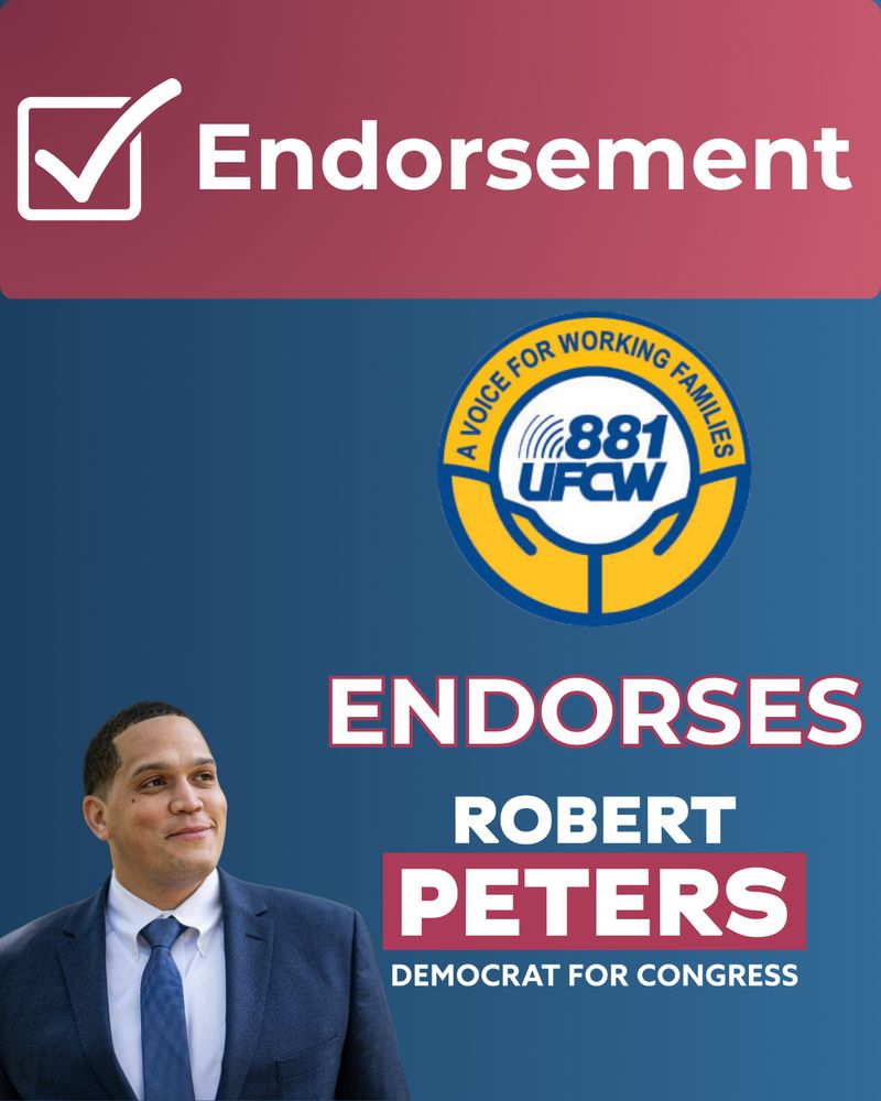 881 UFCW Endorses Robert Peters for Congress