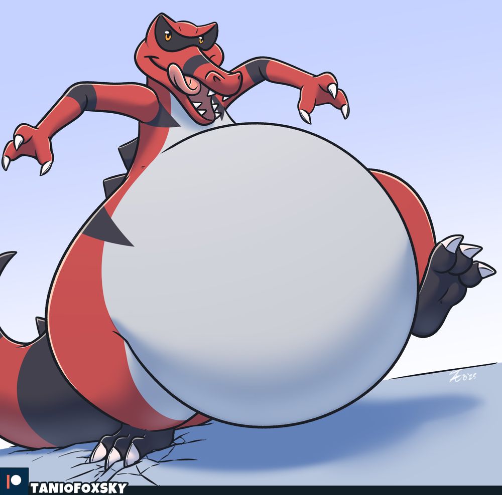 Krookodile stomping in with a big belly!