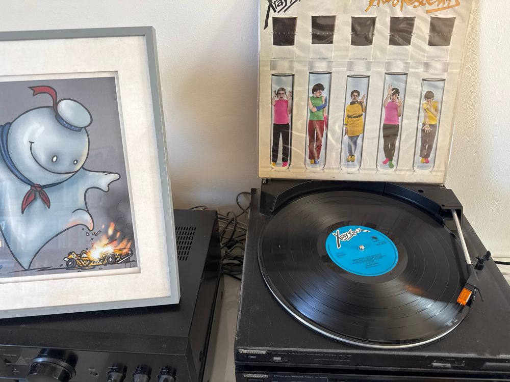 Germ Free Adolescence on a turntable 