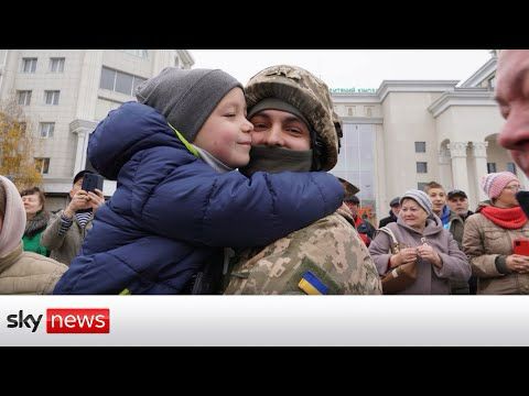Ukraine War: Tears of relief and joy in liberated Kherson