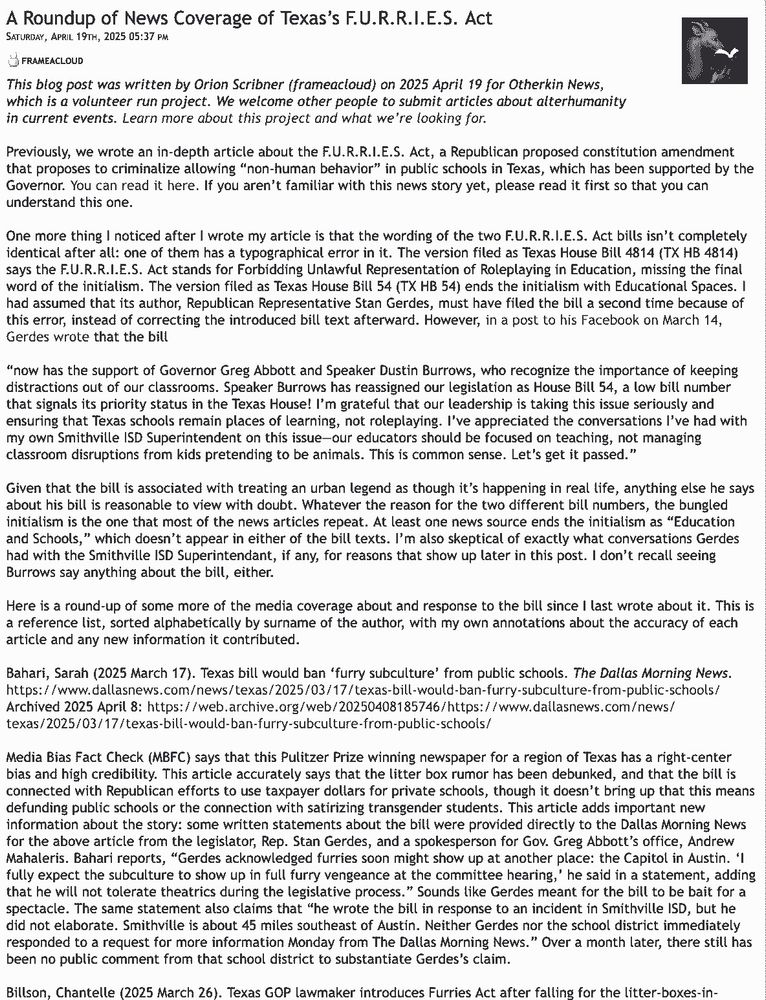 A screenshot of the beginning of the article in question.