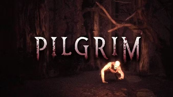 The logo for Pilgrim: a Lethal Company-like game set in a Dark Fantasy world.