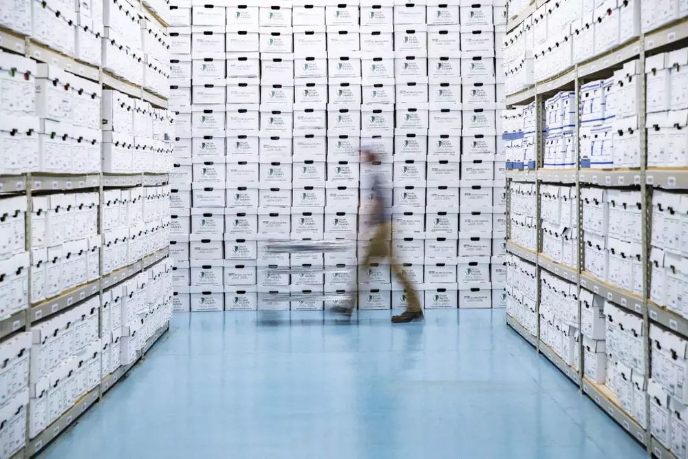 A warehouse full of boxes 