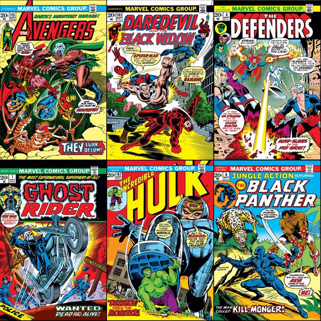 Marvel Comics that were on sale with cover dates of September 1973.