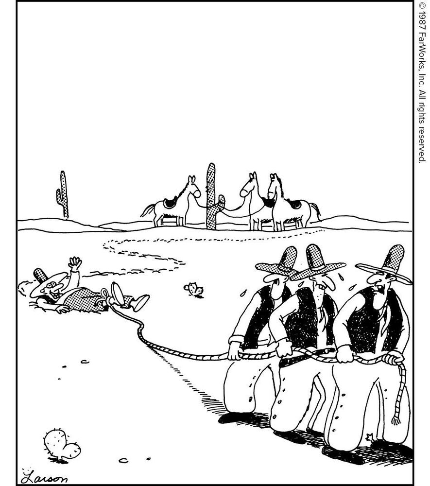 “Man, this is havin’ no effect. … But if the boss wants this varmint dragged through the desert, I ain’t gonna argue.”