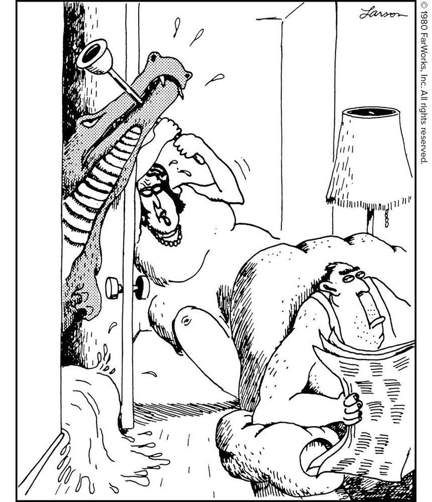 “Curse this New York City sewer system! … It’s backing up again.”
